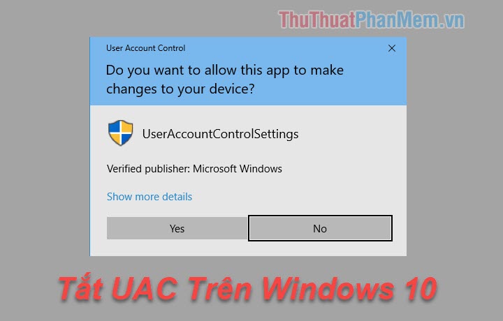 windows 10 user account control allow app